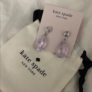 NWT Kate Spade Crystal Drop Stud Earrings